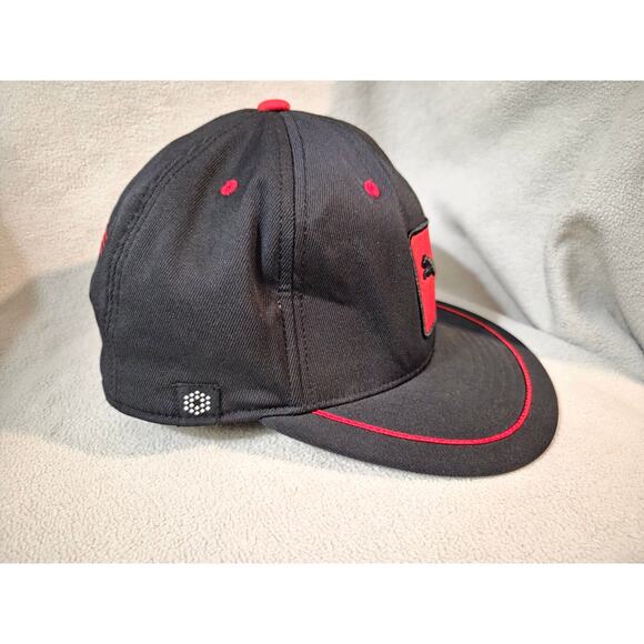 NEW Puma COBRA GOLF Snapback Hat Black Bio Cell Red 110 Flex Fit - Picture 7 of 10